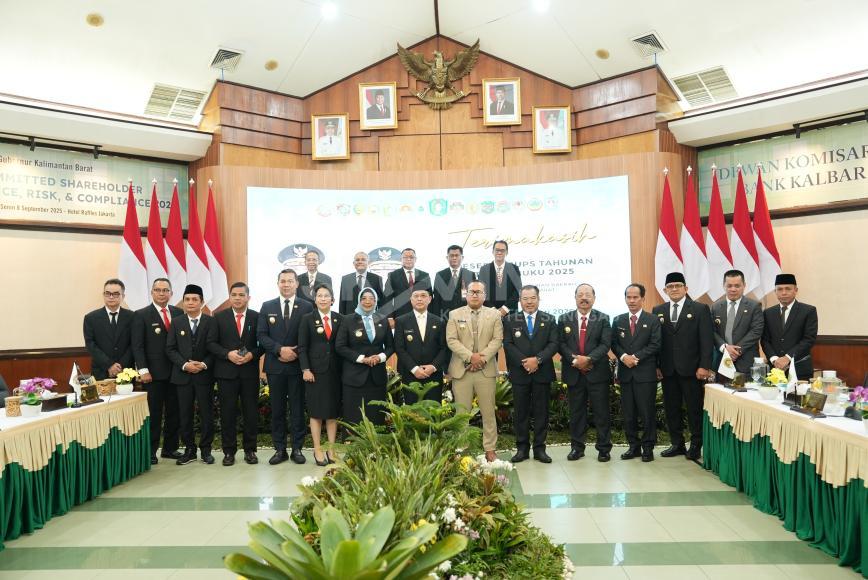 Bupati Sanggau Hadiri RUPS Tahunan dan RUPS Luar Biasa Bank Kalbar Tahun Buku 2025