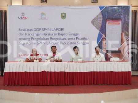 Buka Sosialisasi Pelatihan SOP SP4N LAPOR!, Ini Harapan Kadis Kominfo Sanggau