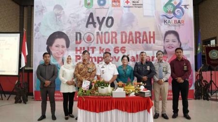 TP PKK dan PMI Kabupaten Sanggau Gelar Donor Darah, Ini Pesan Bupati Sanggau
