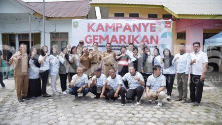 Penjabat Bupati Sanggau Menghadiri Kampanye Gemar Makan Ikan di Desa Sungai Batu