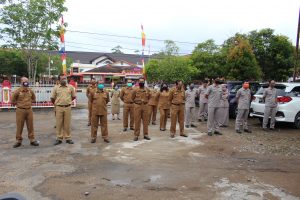 Diskominfo Sanggau Lakukan Apel Perdana Pada Tatanan Pola Hidup Baru Masa Pandemi Covid-19