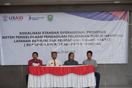 Sosialisasi SOP SP4N LAPOR Kabupaten Sanggau, Ini Pesan Kadis Kominfo Kabupaten Sanggau