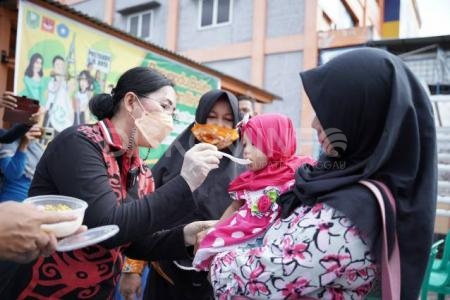 TP PKK Kabupaten Sanggau Gelar Dapur Sehat Berseri Bersama Balita, Upaya Cegah Stunting