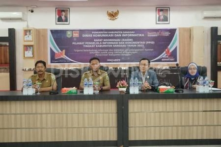 Dinas Kominfo Kabupaten Sanggau Gelar Rakor PPID Kabupaten Sanggau Tahun 2023
