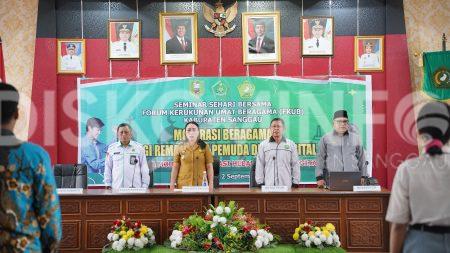 Wakil Bupati Sanggau Buka Seminar Moderasi Beragama Bagi Remaja dan Pemuda di Era Digital