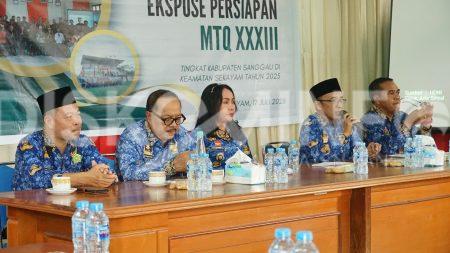 Bupati dan Wakil Bupati Sanggau Hadiri Ekspose Terakhir MTQ XXXIII Kabupaten Sanggau Tahun 2025 di Kecamatan Sekayam