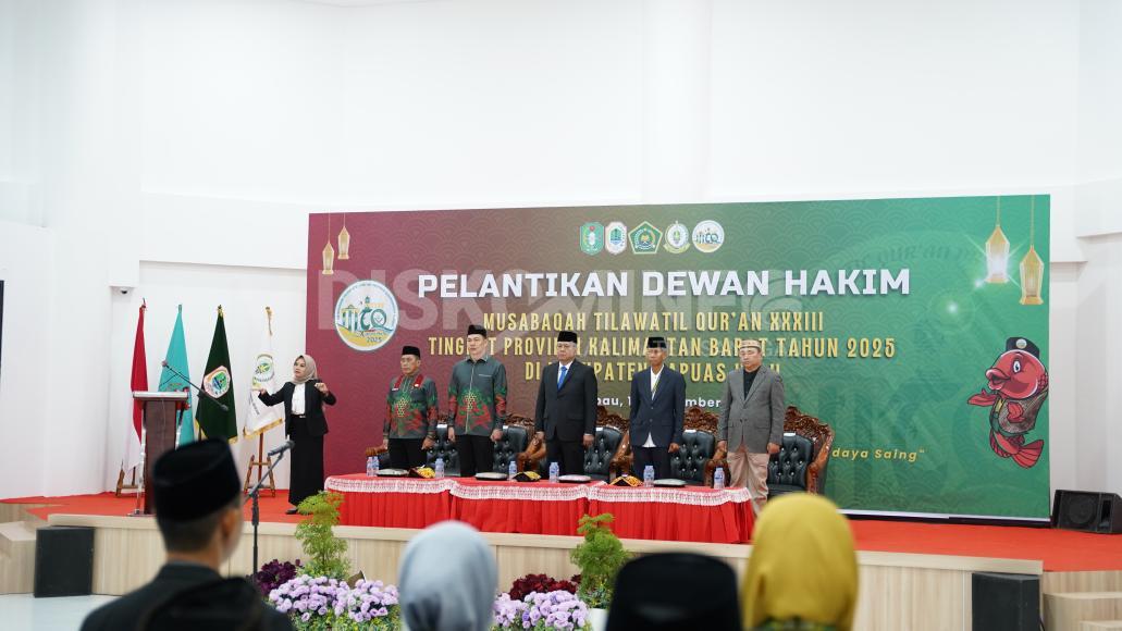 Sekda Sanggau Hadiri Pelantikan Dewan Hakim MTQ XXXIII Provinsi di Kapuas Hulu