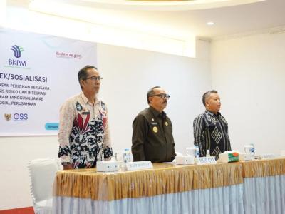 Sinergi Pemerintah dan Dunia Usaha, Bupati Sanggau Buka Bimtek OSS