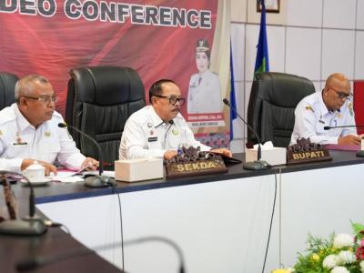 Bupati Sanggau Ikuti Rakor Evaluasi Realisasi APBD 2025 Bersama Mendagri