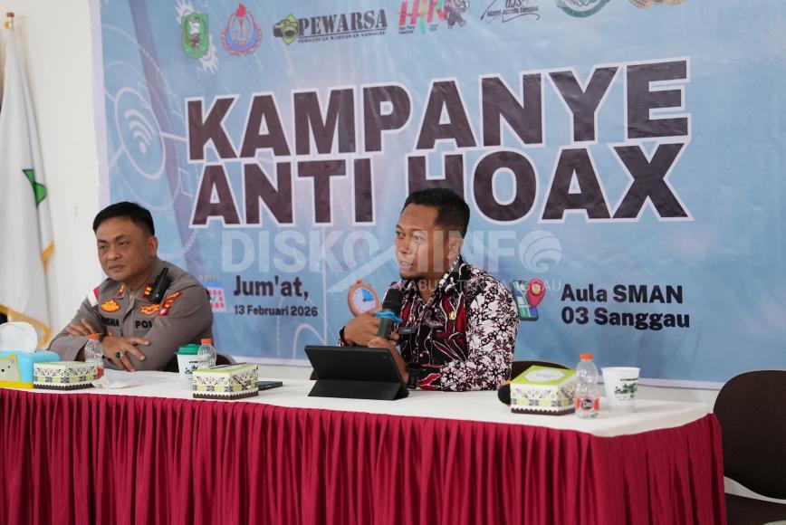 Kadis Kominfo Sanggau Ingatkan Pelajar Bijak Bermedia Sosial dalam Kampanye Anti Hoaks