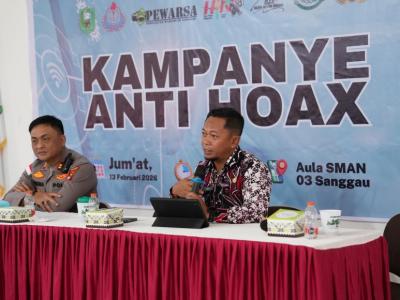 Kadis Kominfo Sanggau Ingatkan Pelajar Bijak Bermedia Sosial dalam Kampanye Anti Hoaks