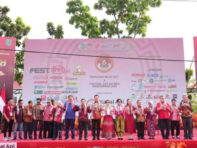 Bupati Sanggau Hadiri Puncak Festival Cap Go Meh 2026 di Singkawang