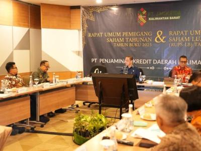 Bupati Sanggau Hadiri RUPS Jamkrida Kalbar di Pontianak