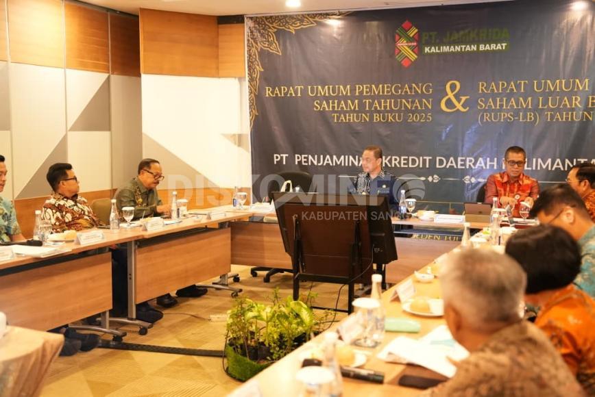 Bupati Sanggau Hadiri RUPS Jamkrida Kalbar di Pontianak