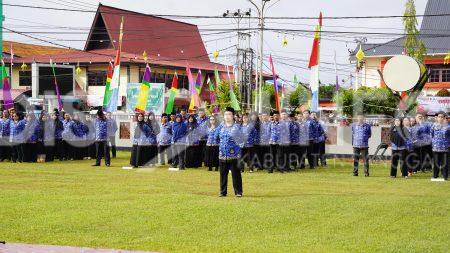 Bupati Sanggau Pimpin Upacara Hari OTDA Ke XXIX