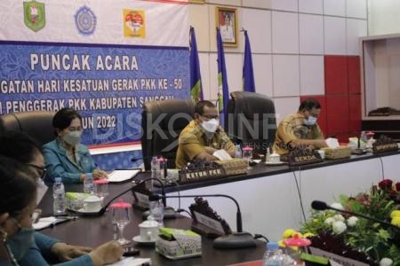 Puncak Acara Peringatan Hari Kesatuan Gerak PKK ke-50 Tahun 2022