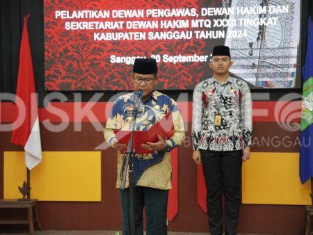 Pelantikan Dewan Hakim MTQ XXXII Kabupaten Sanggau, Ini Harapan PJ Bupati Sanggau