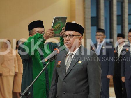 PJ Bupati Sanggau Melantik PJ Sekda Sanggau Aswin Khatib