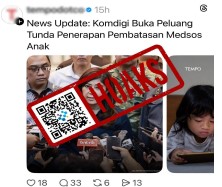 [HOAKS] Komdigi Buka Peluang Tunda Penerapan Pembatasan Medsos Anak -12/3/2026