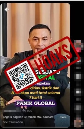 [HOAKS] Listrik dan ATM Bakal Mati selama 7 Hari -22/1/2026
