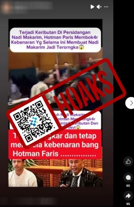 [HOAKS] Video Keributan saat Sidang Nadiem Makarim -22/1/2026